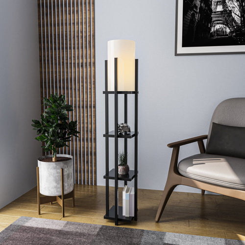 Asir Lampada da terra Shelf Lamp-8111 Nero