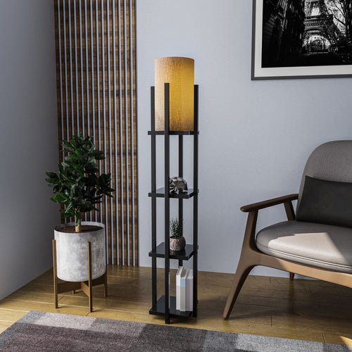 Asir Lampada da terra Shelf Lamp-8112 Nero