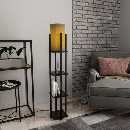 Lampada da terra Shelf Lamp-8112 Nero (1)