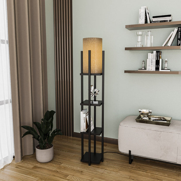 Asir Lampada da terra Shelf Lamp-8112 Nero