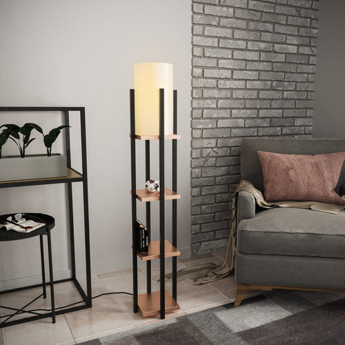 Asir Lampada da terra Shelf Lamp-8113 Nero