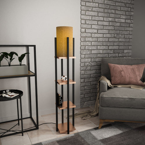 Asir Lampada da terra Shelf Lamp-8114 Nero