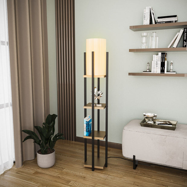 Asir Lampada da terra Shelf Lamp-8115 Nero