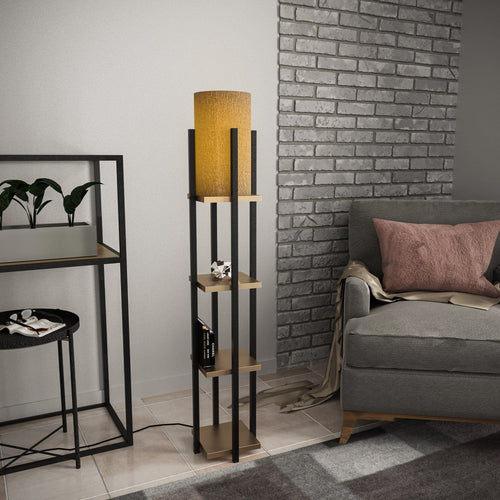 Asir Lampada da terra Shelf Lamp-8116 Nero