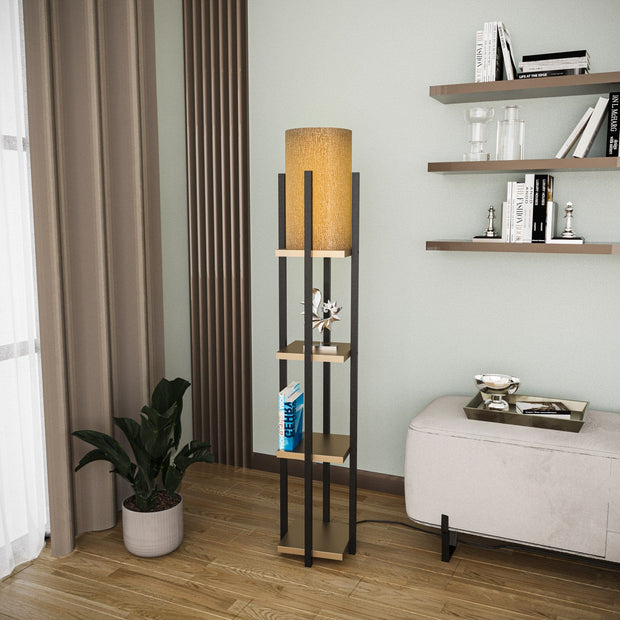 Asir Lampada da terra Shelf Lamp-8116 Nero