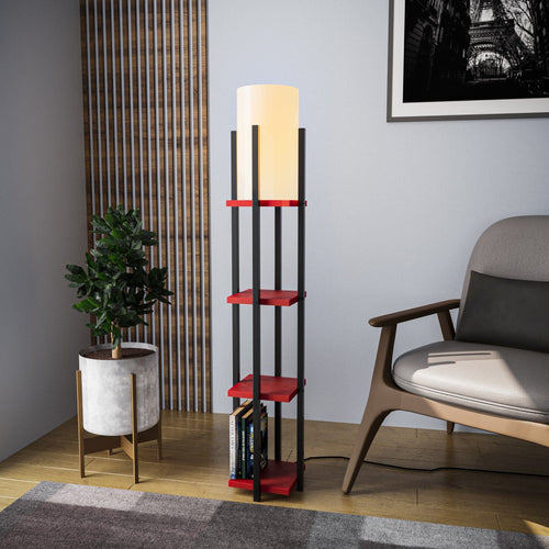 Asir Lampada da terra Shelf Lamp-8117 Nero