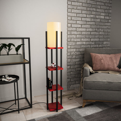 Asir Lampada da terra Shelf Lamp-8117 Nero