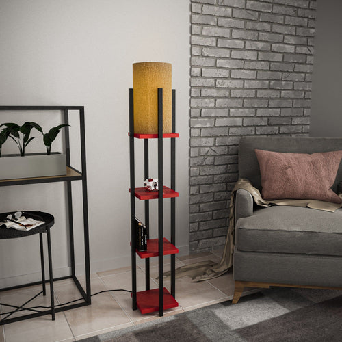 Asir Lampada da terra Shelf Lamp-8118 Nero