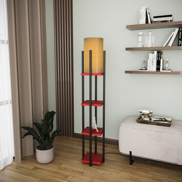 Asir Lampada da terra Shelf Lamp-8118 Nero