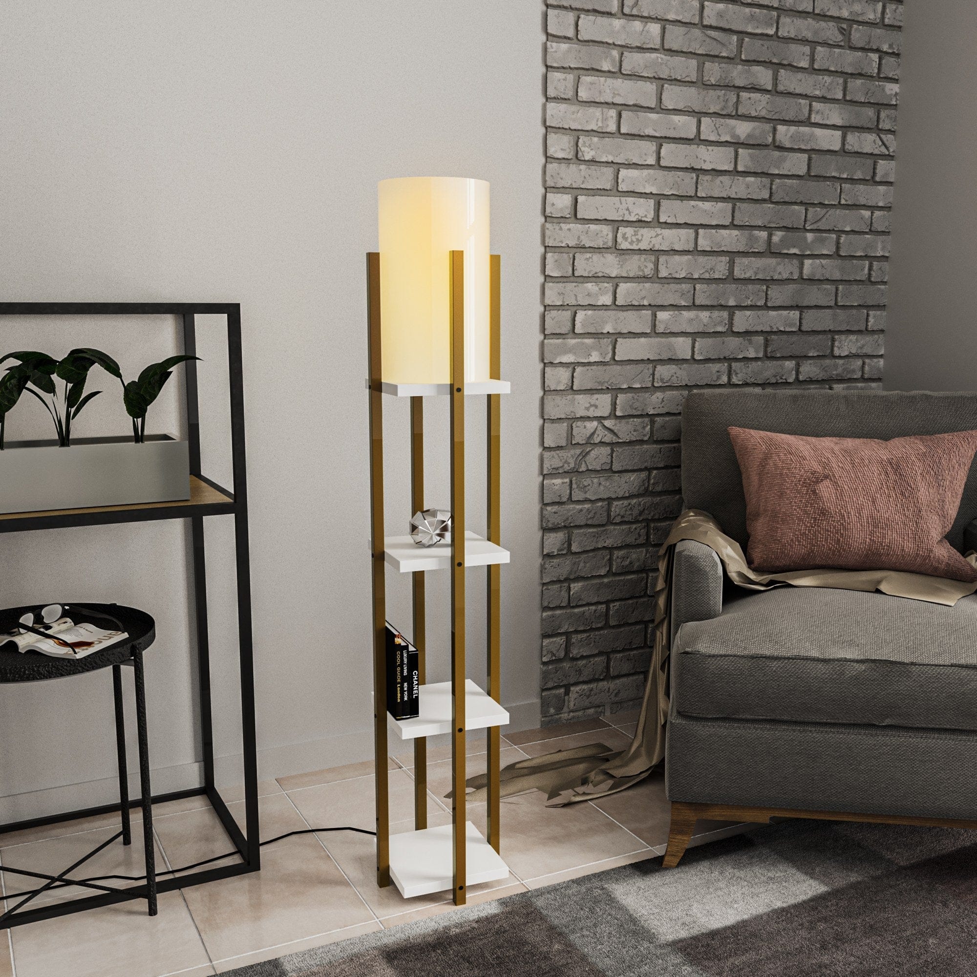 Asir Lampada da terra Shelf Lamp-8119 Oro