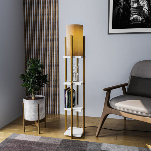 Asir Lampada da terra Shelf Lamp-8120 Oro