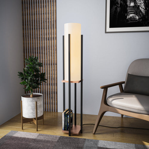 Asir Lampada da terra Shelf Lamp-8127 Nero