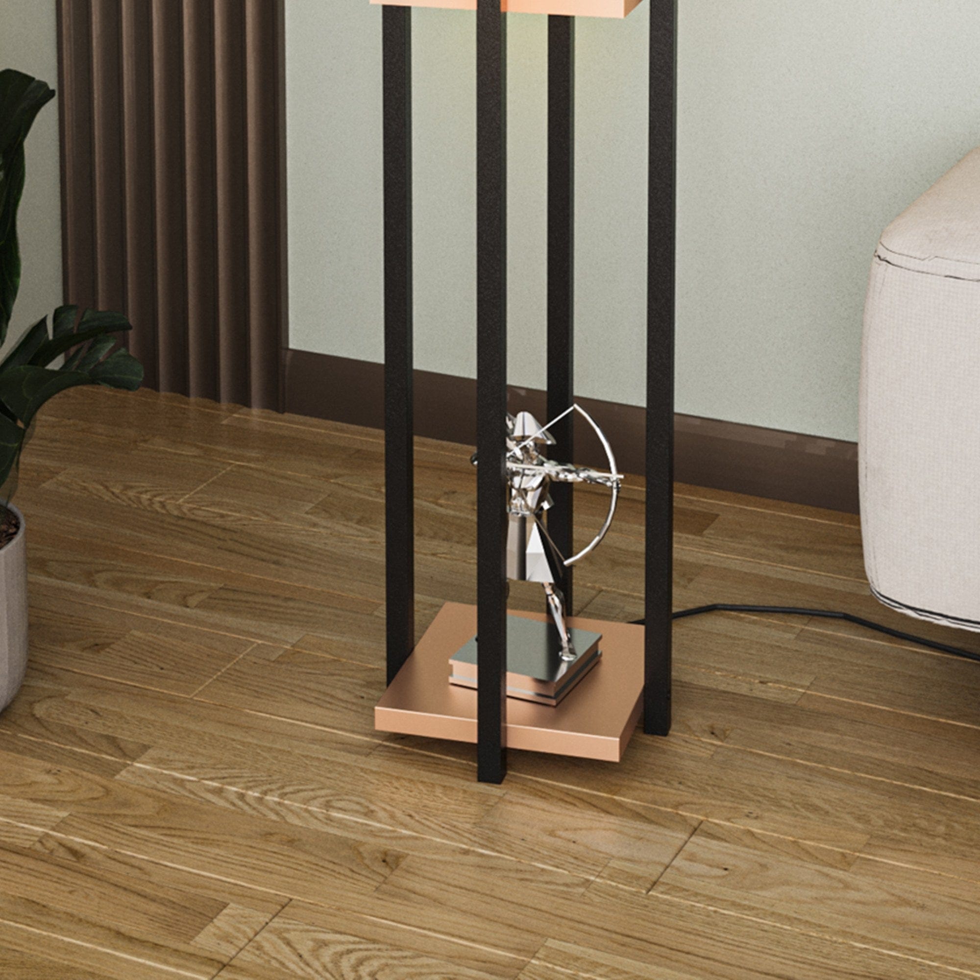 Asir Lampada da terra Shelf Lamp-8127 Nero