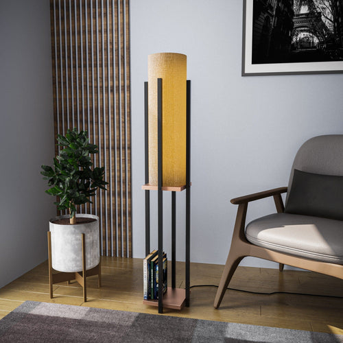Asir Lampada da terra Shelf Lamp-8128 Nero