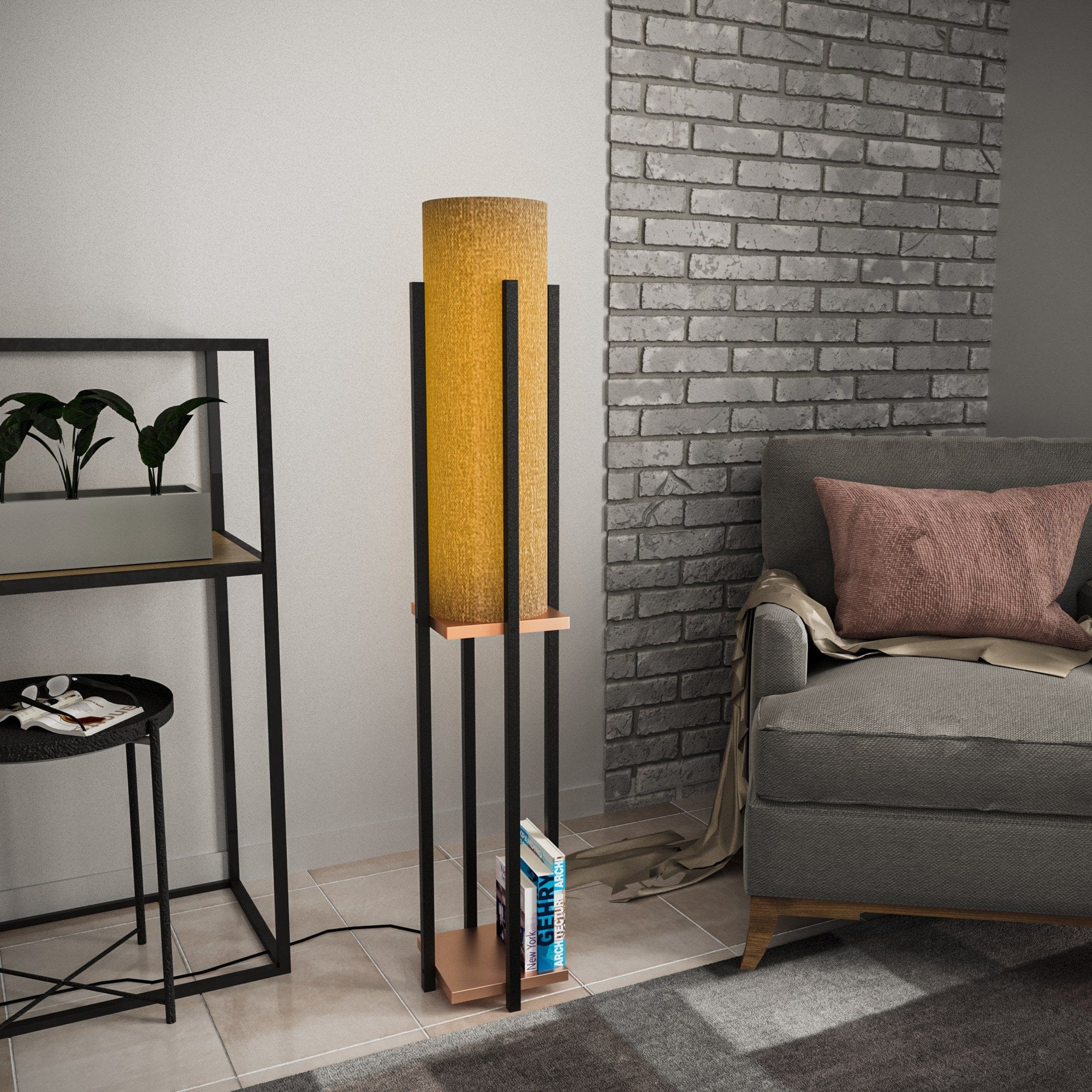 Asir Lampada da terra Shelf Lamp-8128 Nero