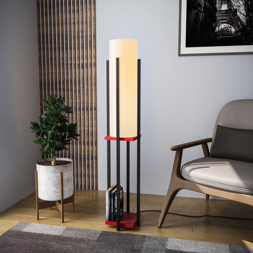 Asir Lampada da terra Shelf Lamp-8131 Nero