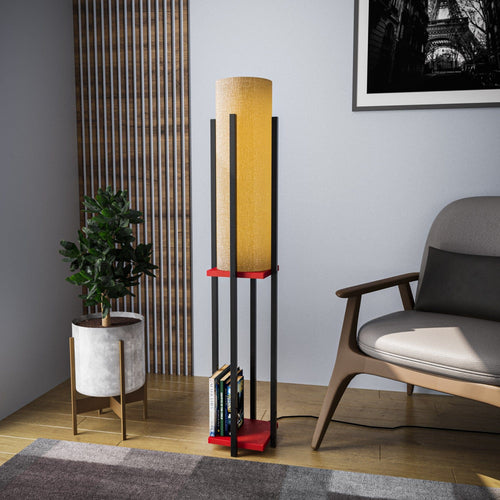 Asir Lampada da terra Shelf Lamp-8132 Nero