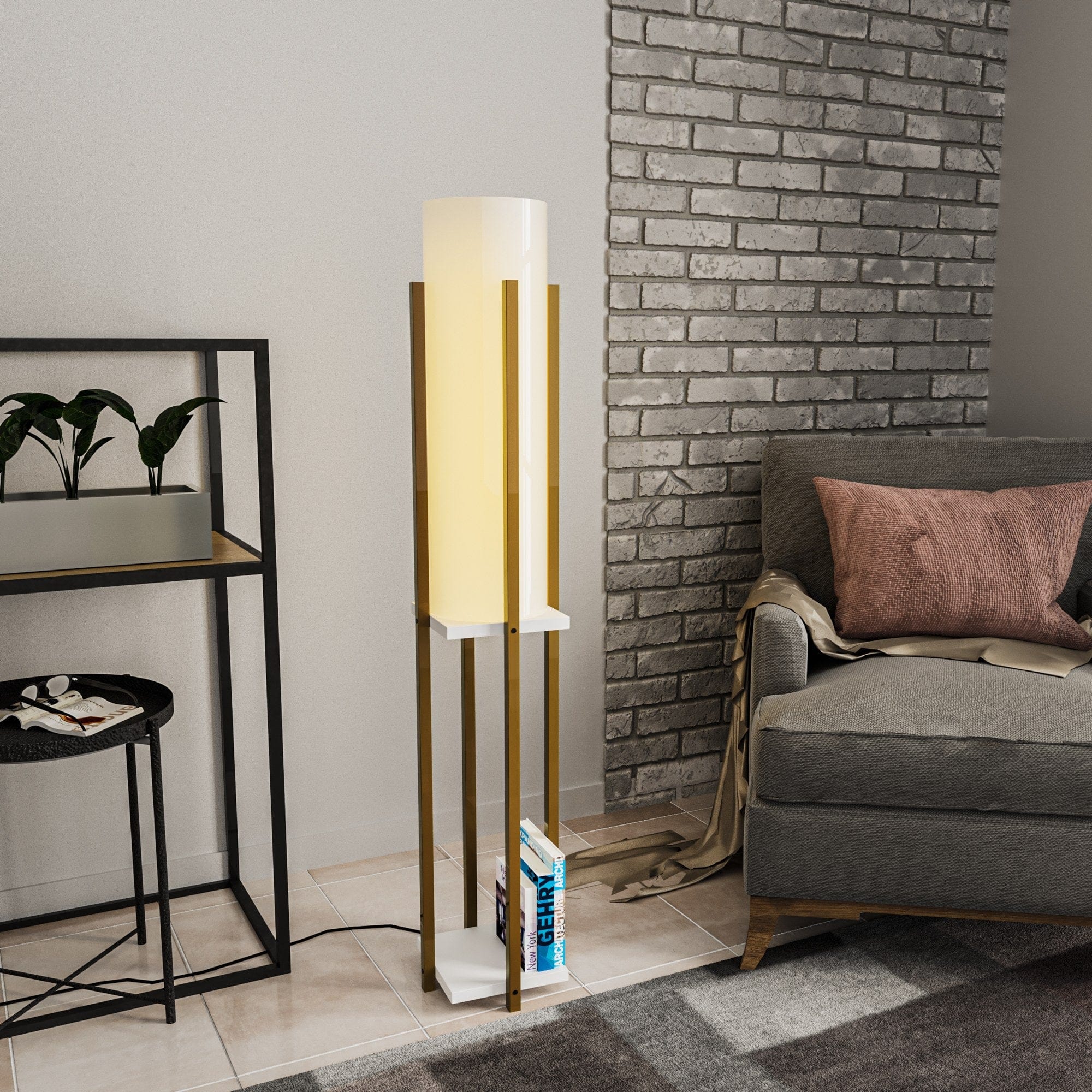 Asir Lampada da terra Shelf Lamp-8133 Oro