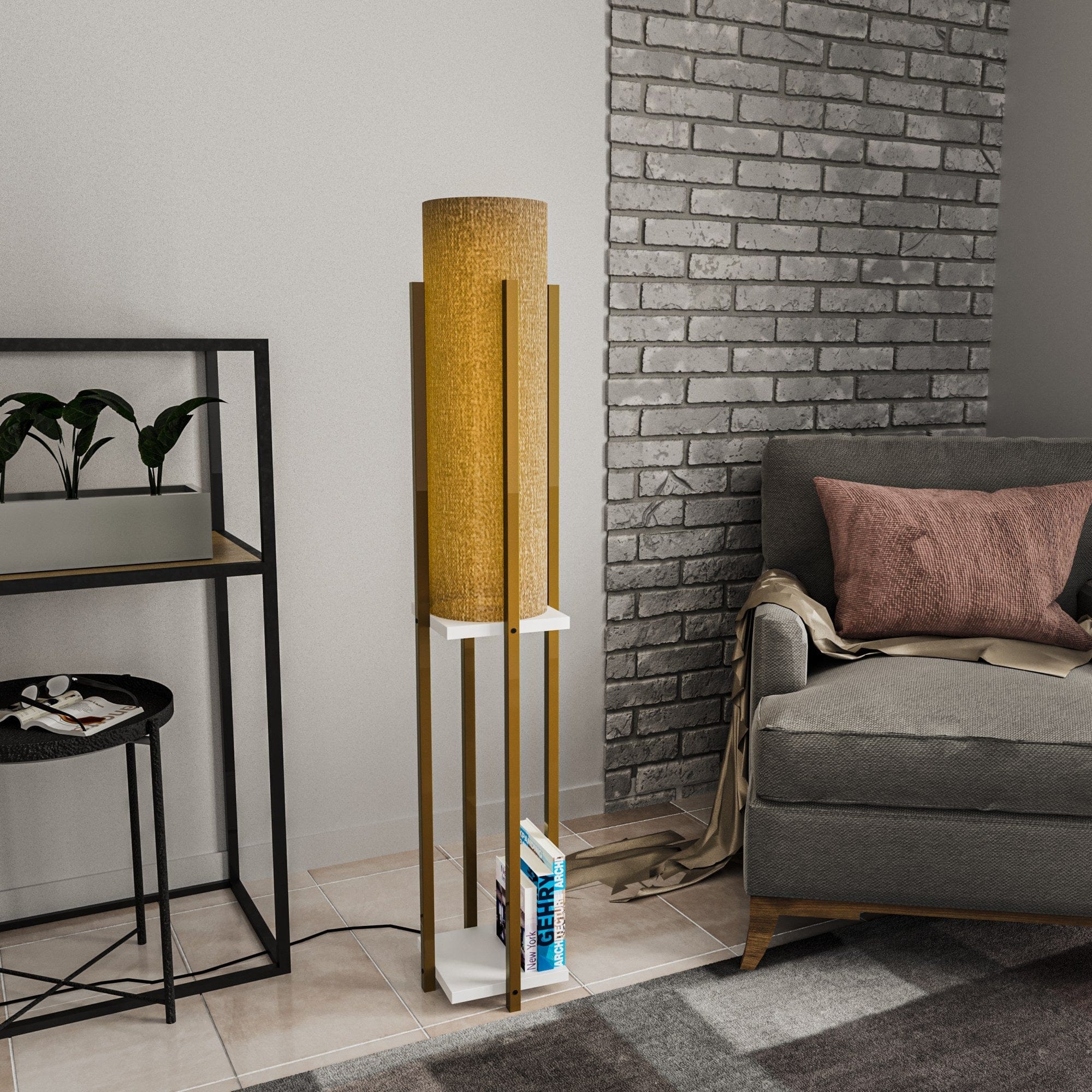 Asir Lampada da terra Shelf Lamp-8134 Oro