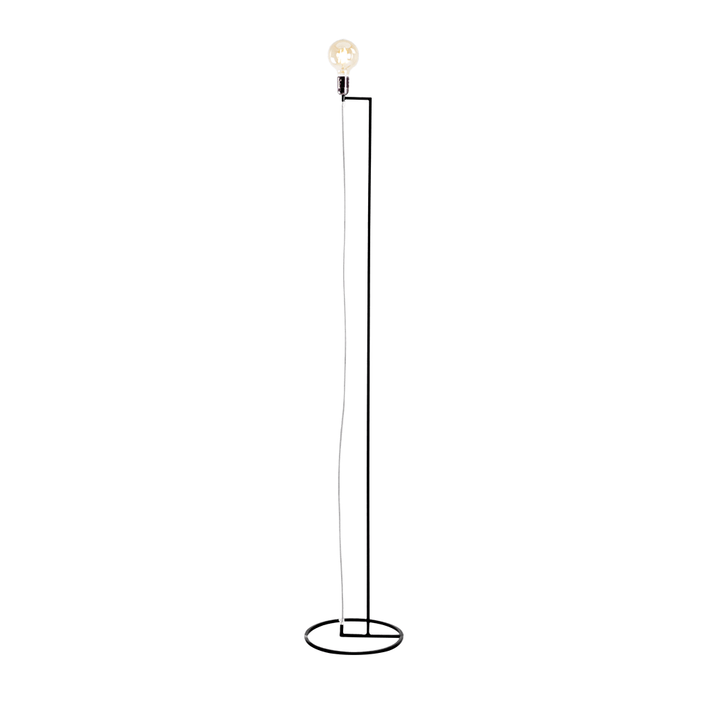 Customform Lampada da terra Strang Nero
