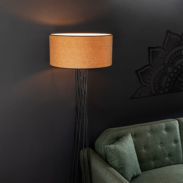 Asir Lampada da terra Tall 13472 Marrone