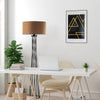 Asir Lampada da terra Tall 13472 Marrone
