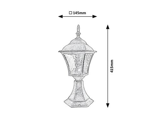 RabaLux Lampada da terra Toscana 8393 Oro