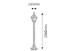 RabaLux Lampada da terra Toscana 8400 Alluminio