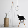 Customform Lampada da terra Trimetric Bianco