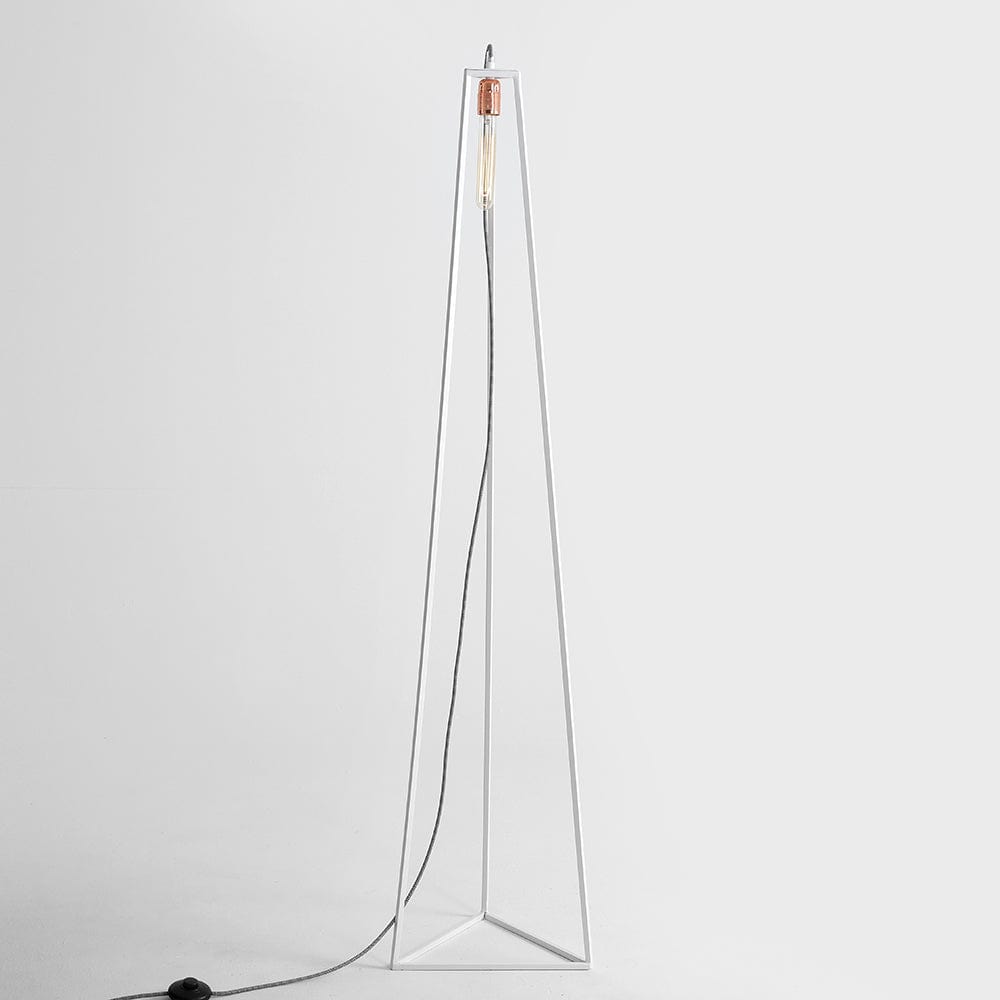 Customform Lampada da terra Trimetric Bianco