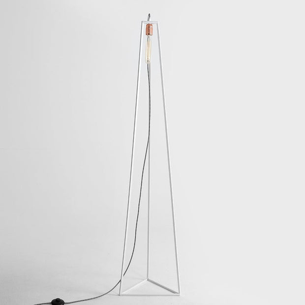 Customform Lampada da terra Trimetric Bianco