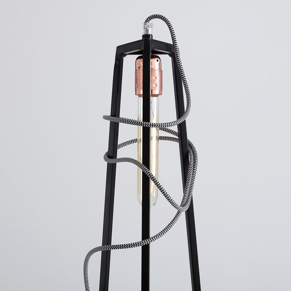 Customform Lampada da terra Trimetric Nero