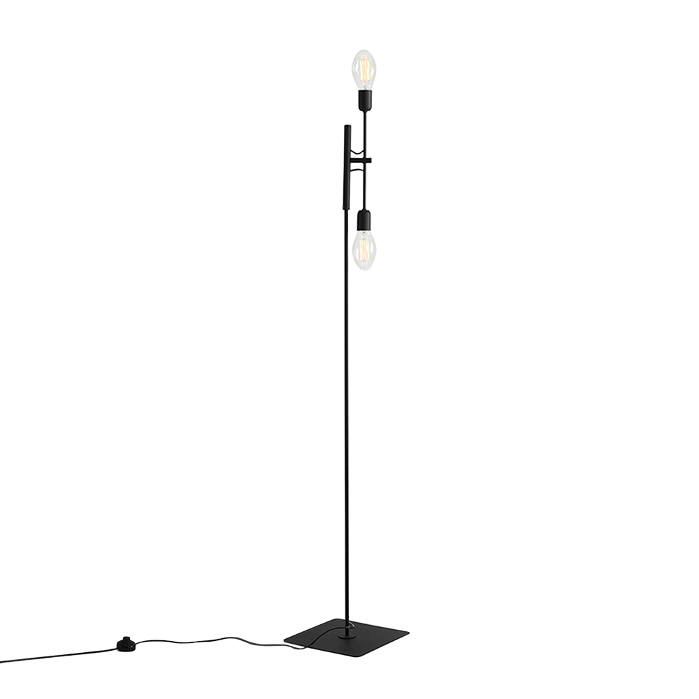 Customform Lampada da terra Twigo Floor 2 Nero