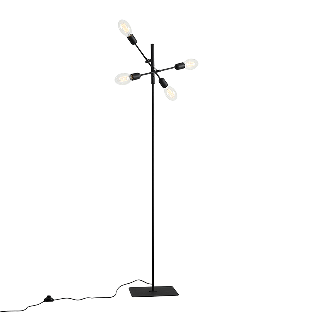 Customform Lampada da terra Twigo Floor 4 Nero