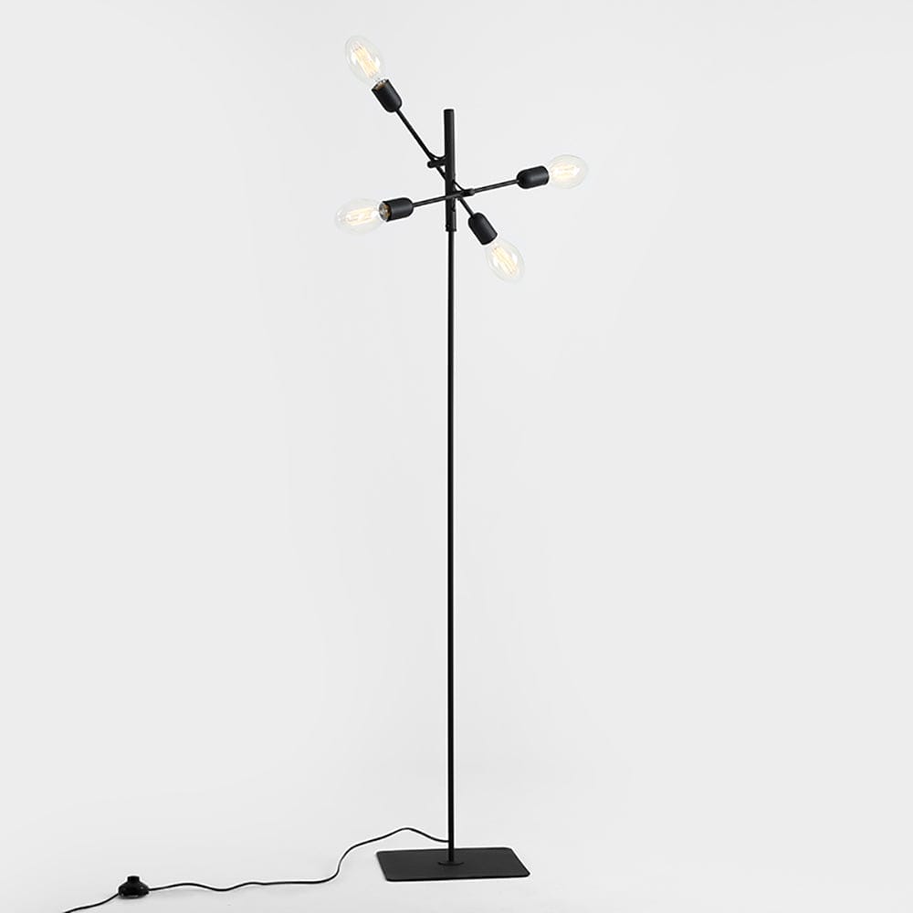 Customform Lampada da terra Twigo Floor 4 Nero
