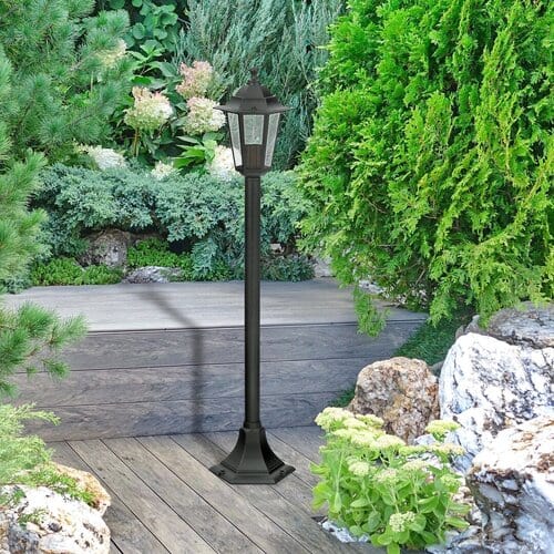 RabaLux Lampada da terra Velence 8210 Nero