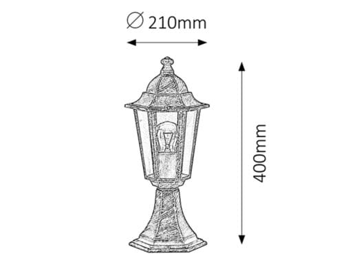 RabaLux Lampada da terra Velence 8236 Oro