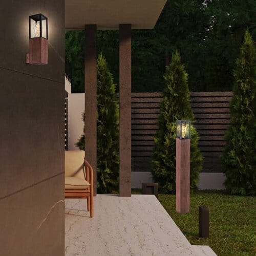 RabaLux Lampada da terra Wales 7197 Quercia