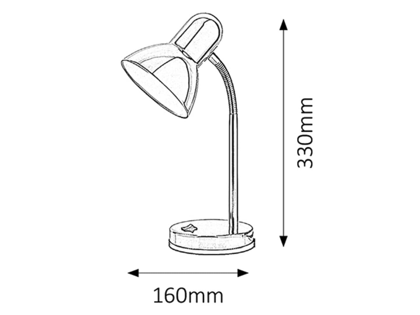 RabaLux Lampada da ufficio Clark 4255 Cromo
