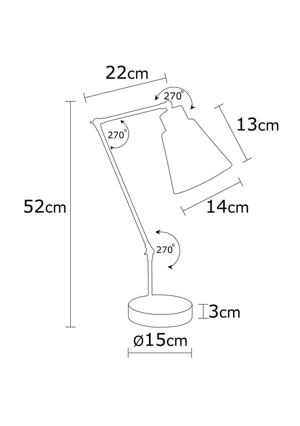 Lampada da ufficio Manavgat N-598 Bianco (3)
