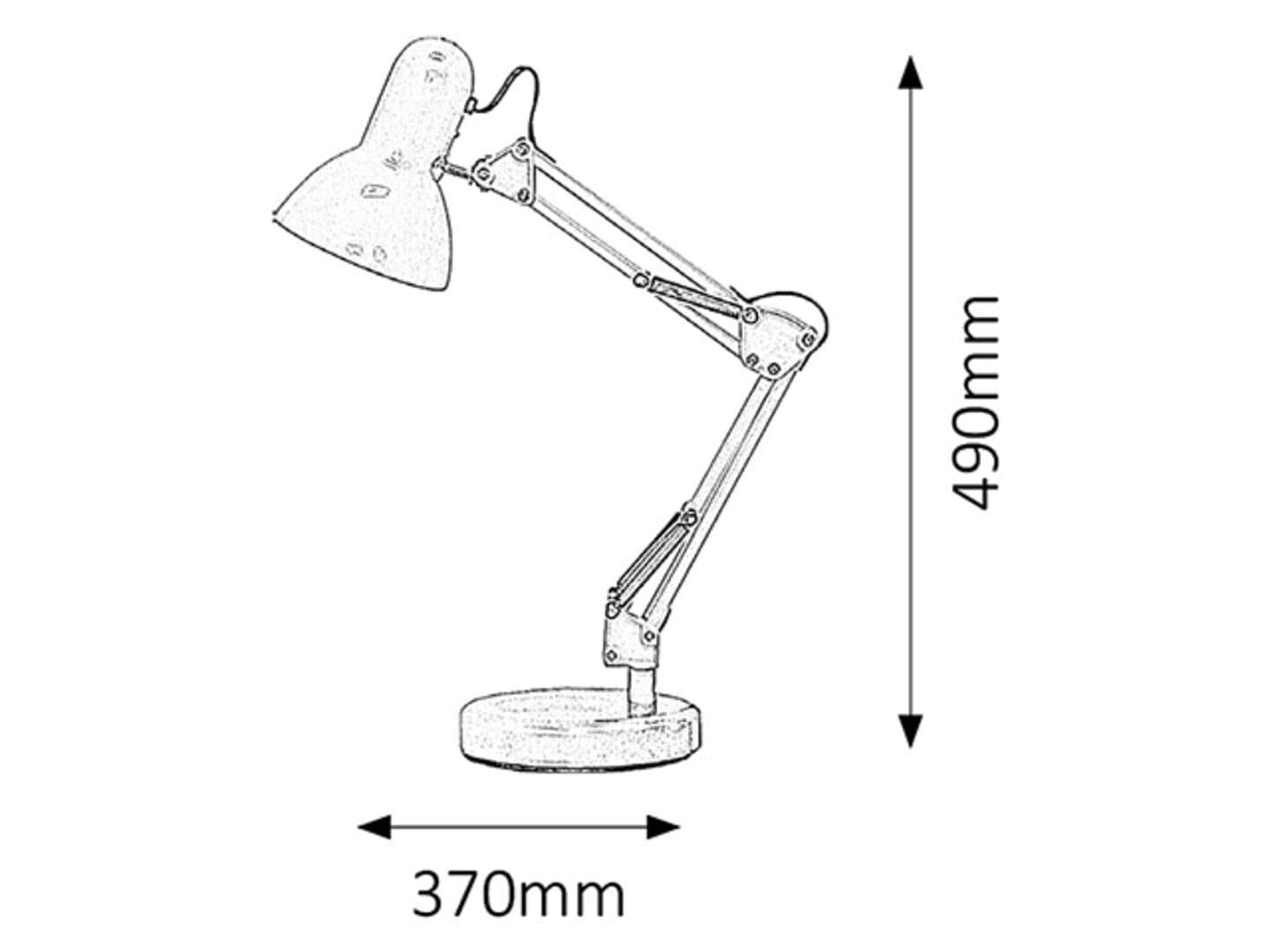 RabaLux Lampada da ufficio Samson 4212 Nero