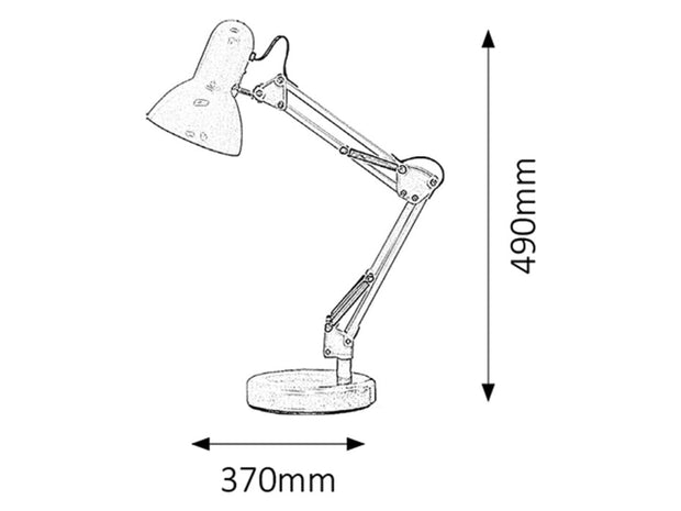 RabaLux Lampada da ufficio Samson 4212 Nero