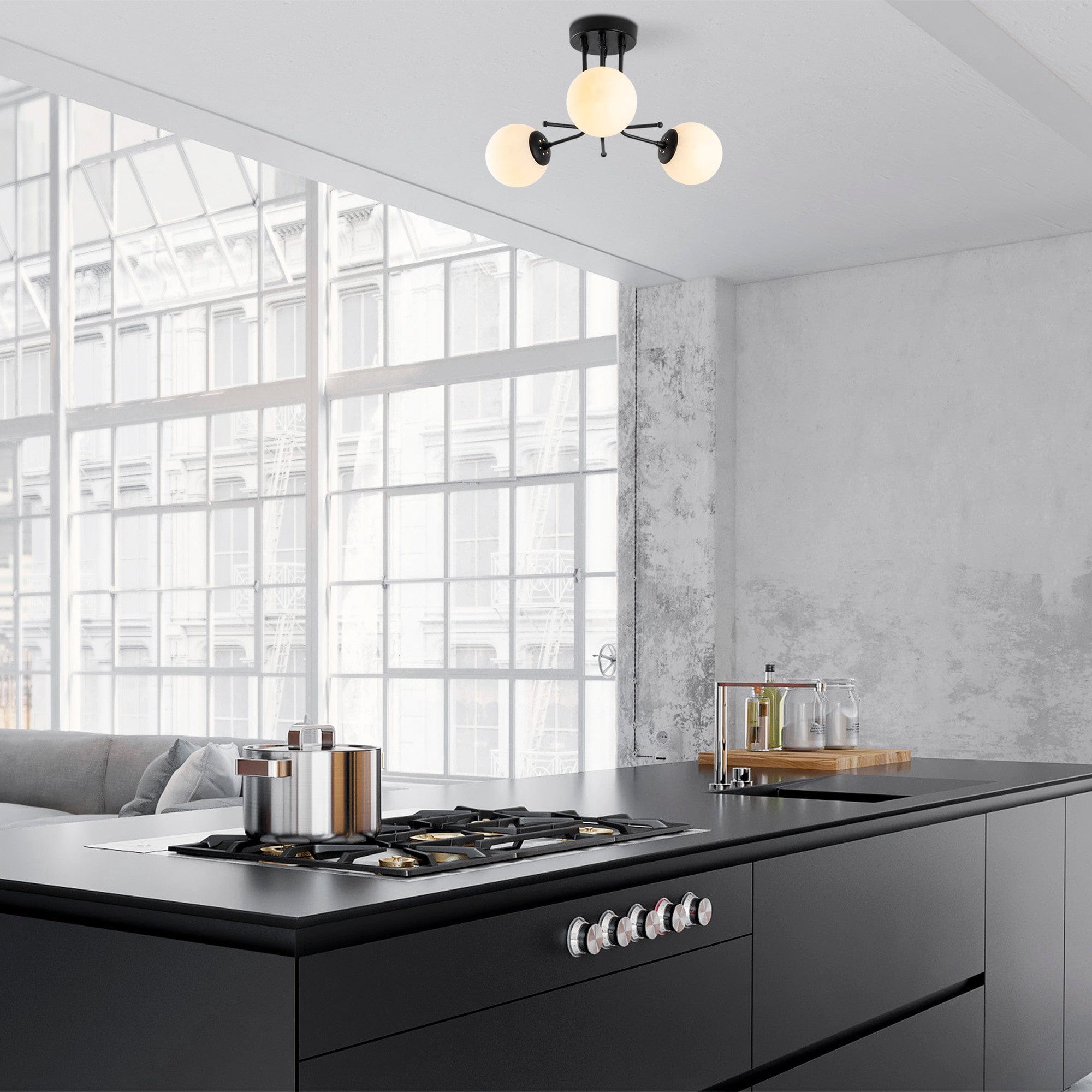 Asir Lampada Daisy-147-AV3 Nero