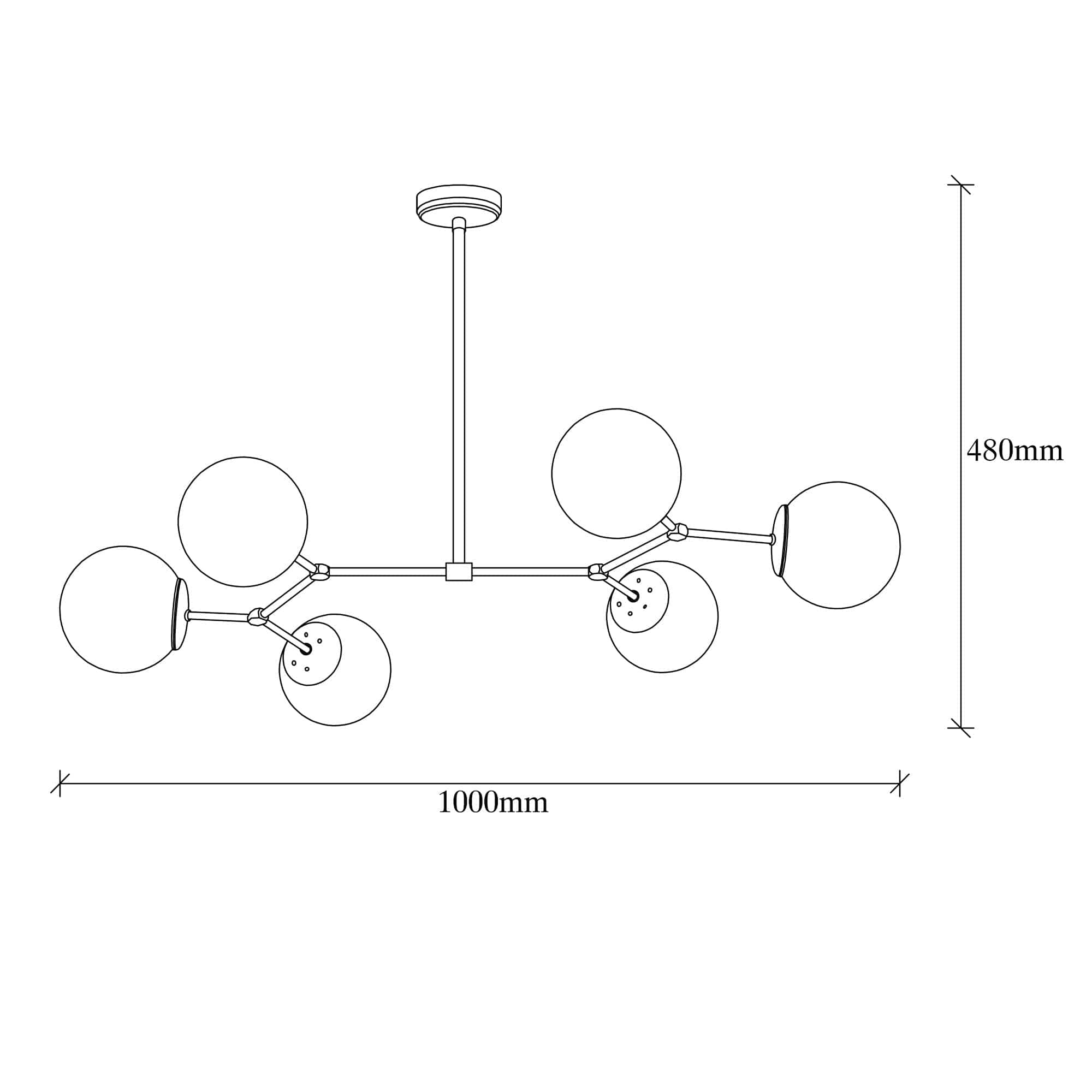 Lampada Damar 6321 Bianco e Nero (4)