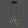 Oyo Lampada Damla Trio Asimetric Nero