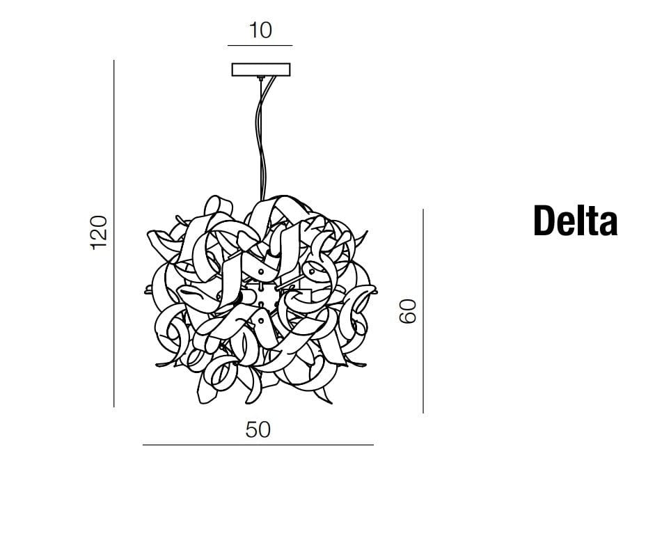 Azzarddo Lampada Delta AZ1692 Bianco