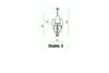 Azzarddo Lampada Diablo 3 AZ0028 Bianco