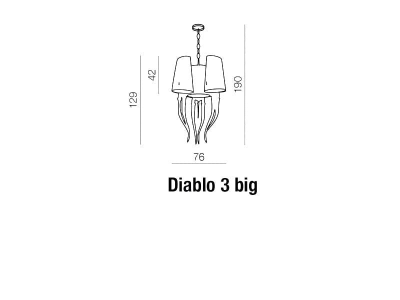 Lampada Diablo 3 Big AZ1232 Bianco (3)