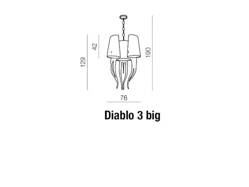 Lampada Diablo 3 Big AZ1344 Nero (1)