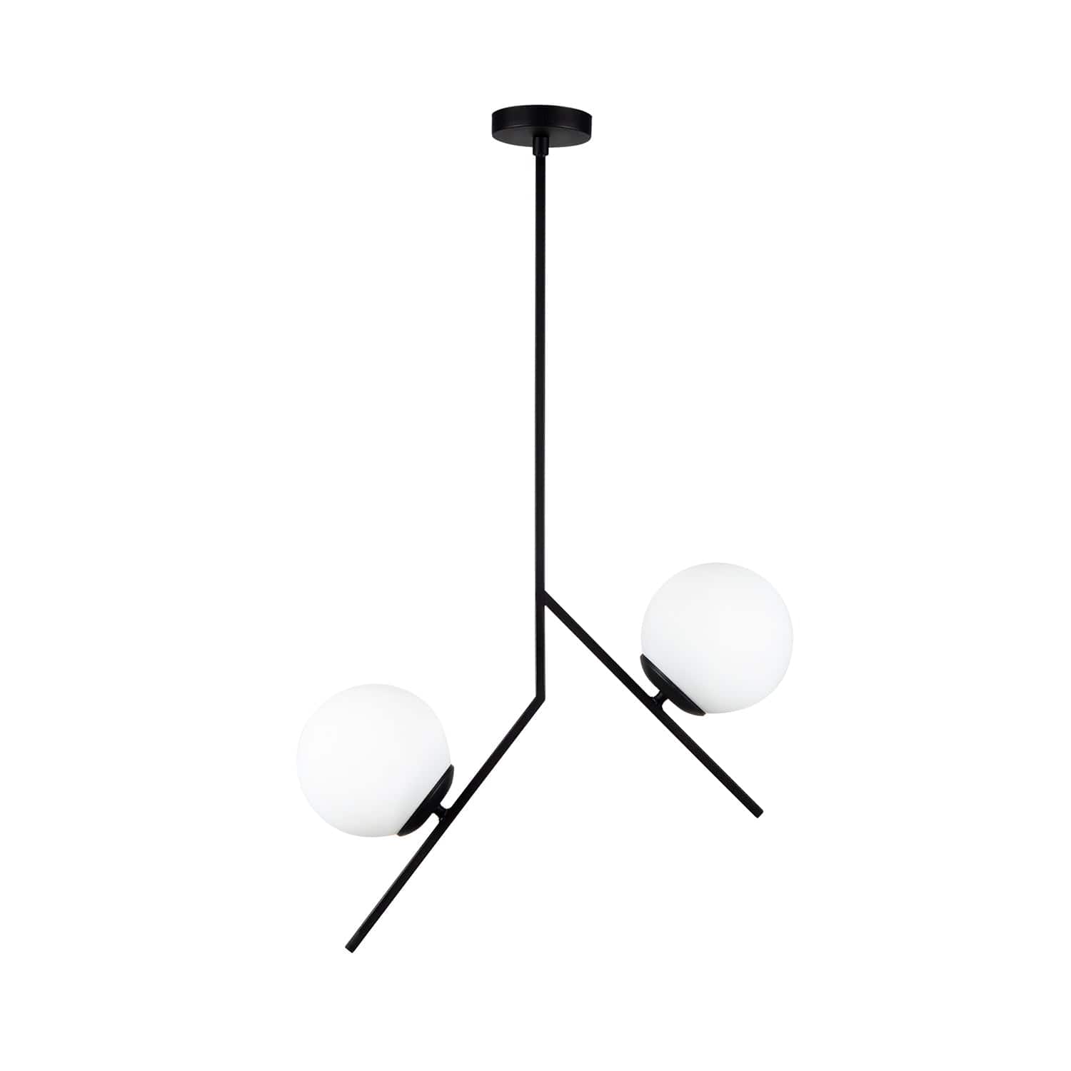 Oyo Lampada Diagonal Bianco e Nero